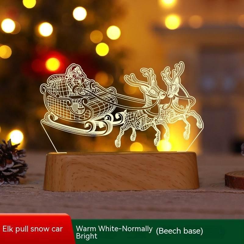 Christmas 3D LED Lamp Acrylic Night Light Kids Gift - ZA-Zola