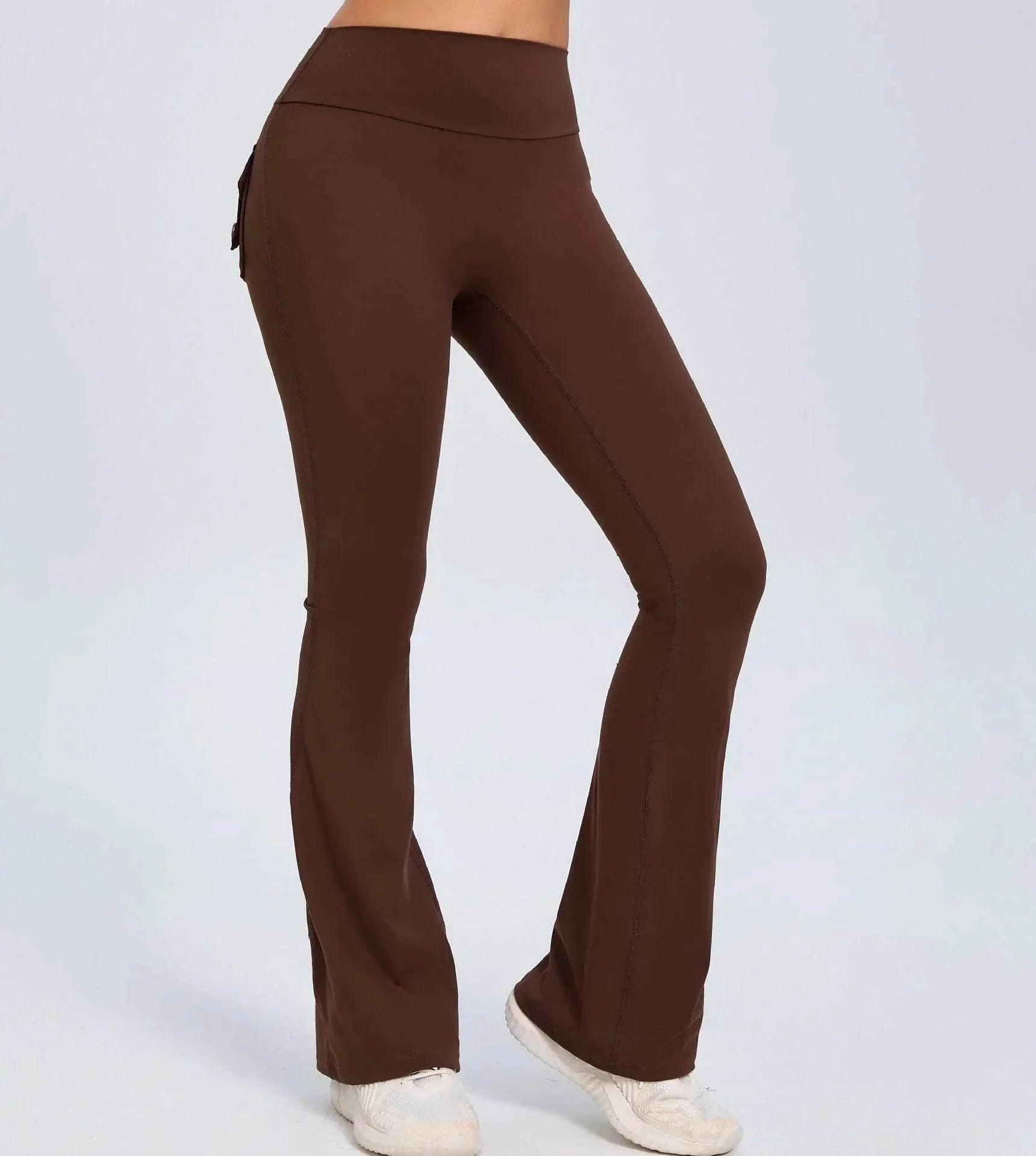 Flared Yoga Pants – High Waist Booty Lift Leggings - ZA-Zola