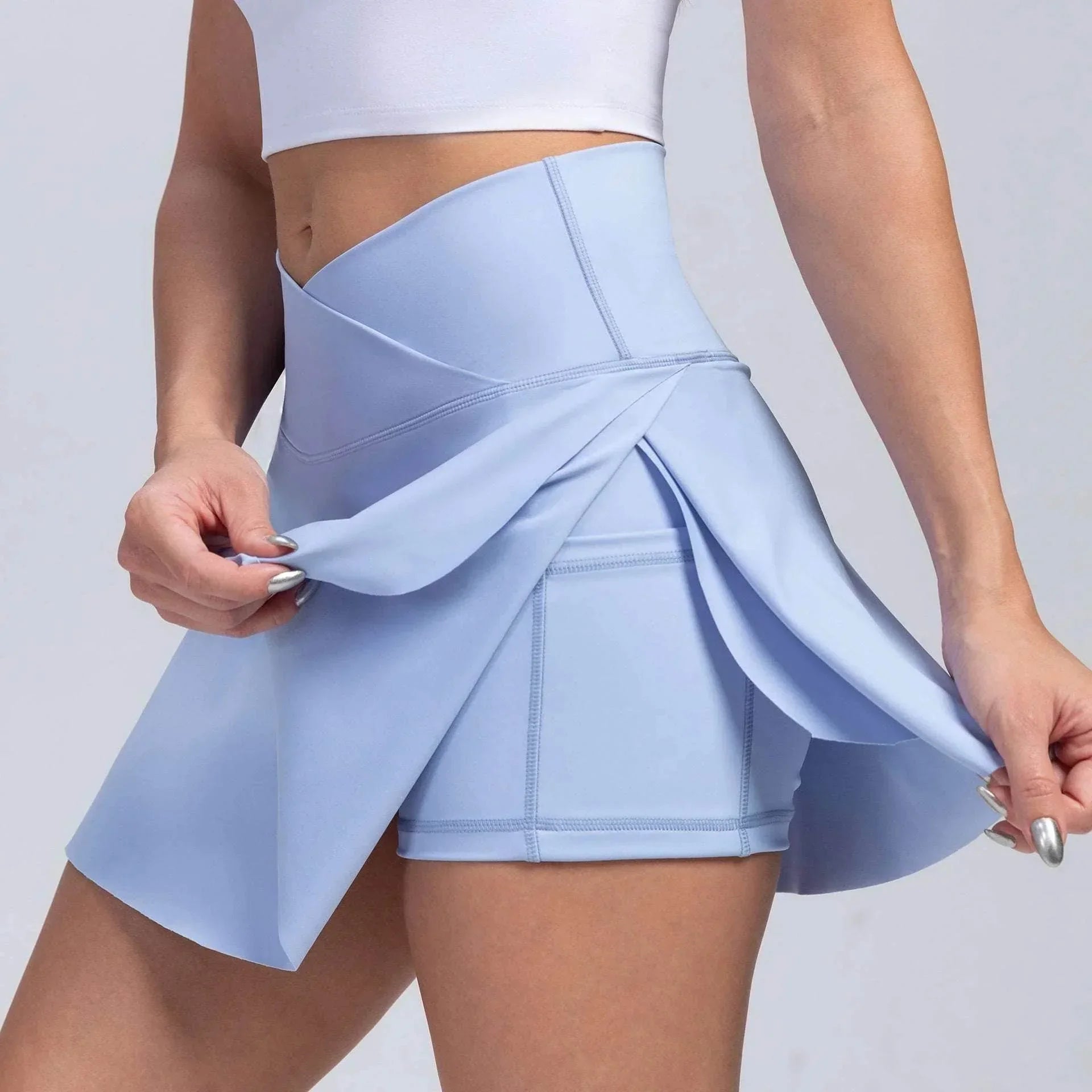 High-Waist Yoga Shorts – Stretchy & Breathable Fit - ZA-Zola