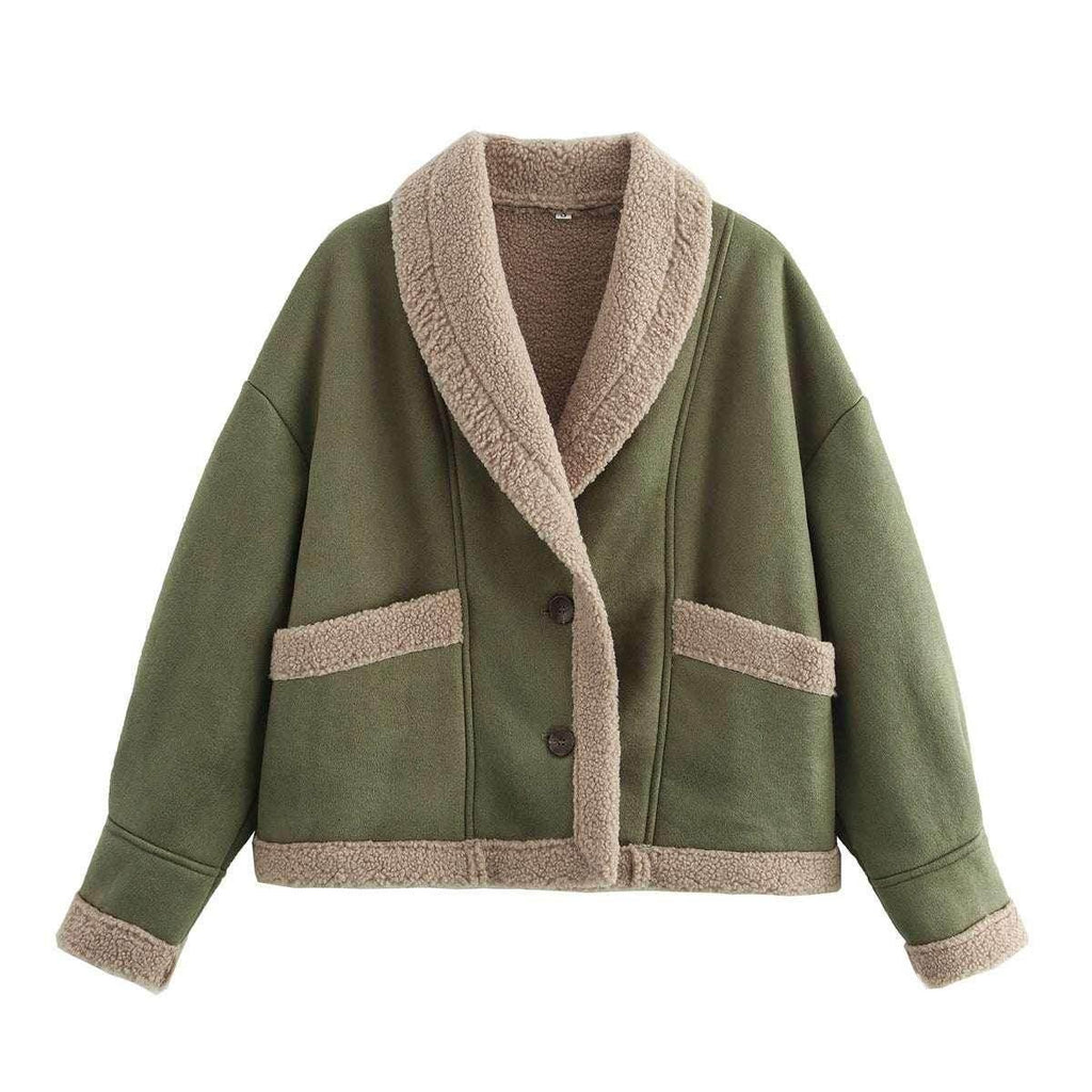 Lapel Woolen Coat with Pockets – Women’s Winter Jacket - ZA-Zola