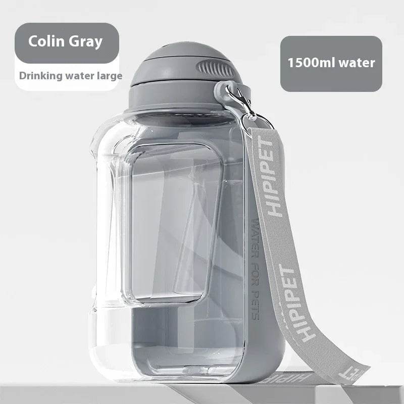 2-in-1 Dog Water & Food Bottle – Leakproof & Portable - ZA-Zola