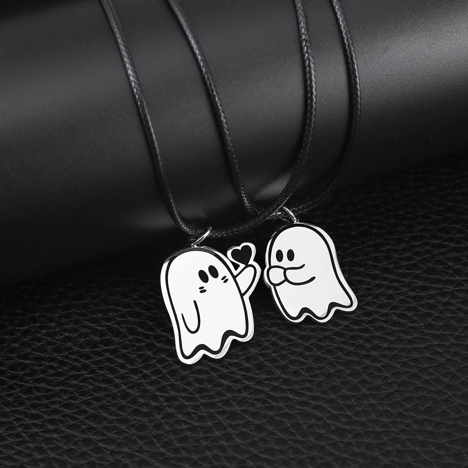 ZA-Zola Halloween Love Ghost Couple Necklace - ZA-Zola