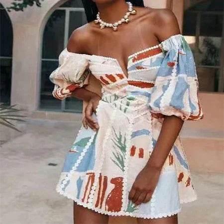 Floral Lace Sling Dress | Chic & Feminine Summer Look - ZA-Zola