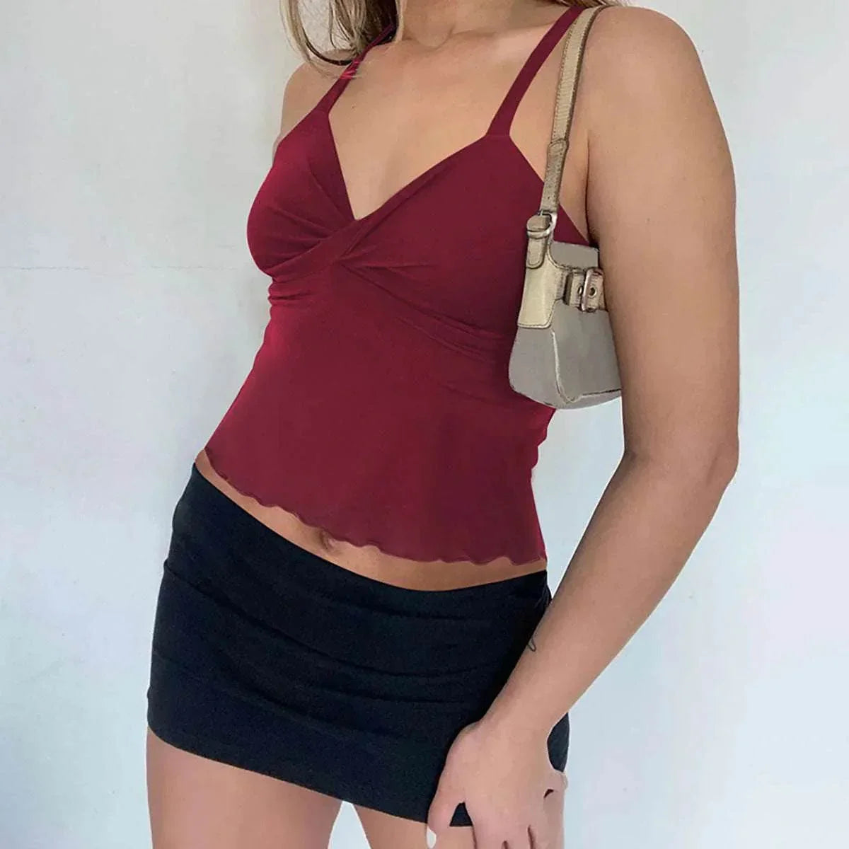 Bow Backless Camisole Tank – Slim Fit Crop Top - ZA-Zola
