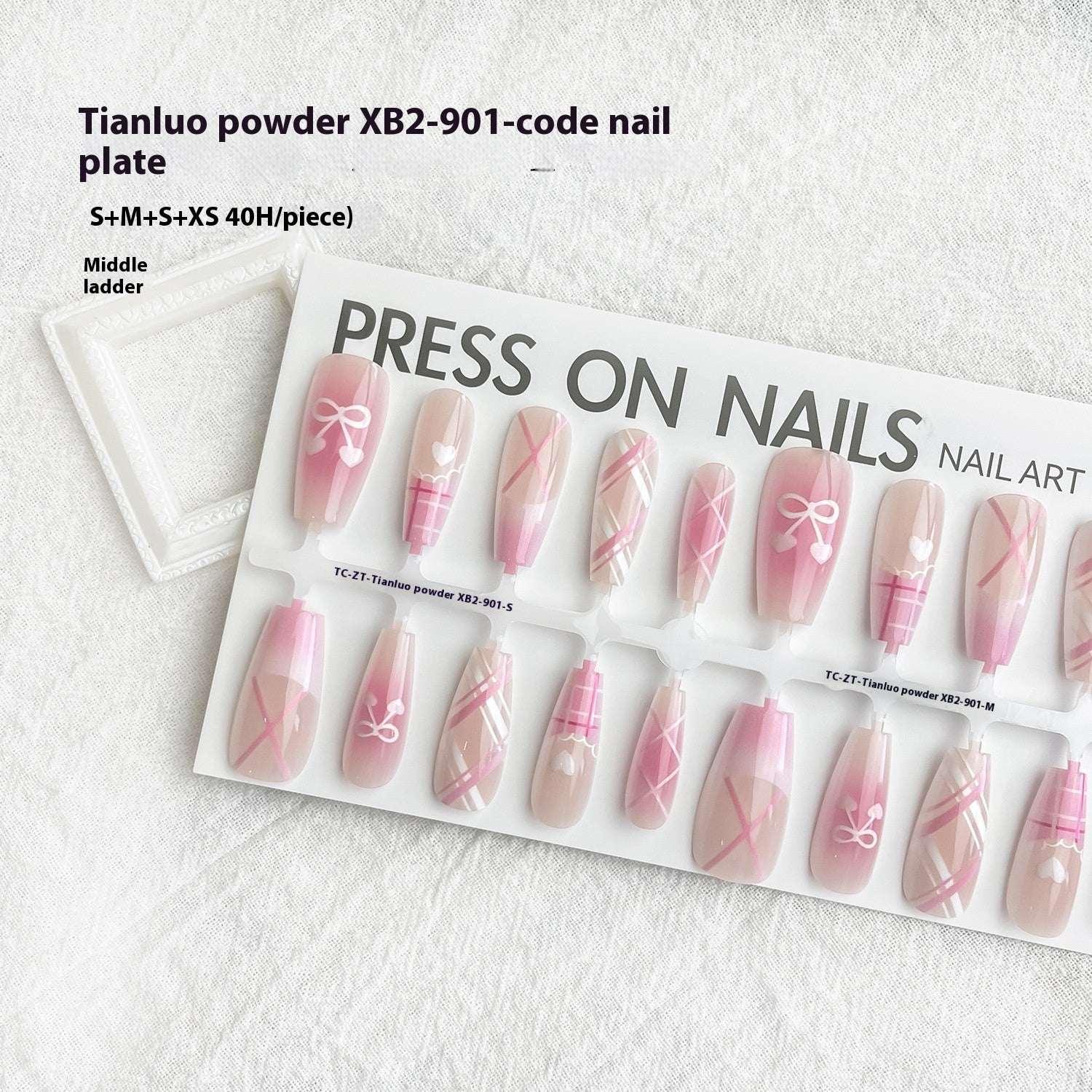 Butterfly Fake Nail Tips – Dopamine Sweet French Style - ZA-Zola