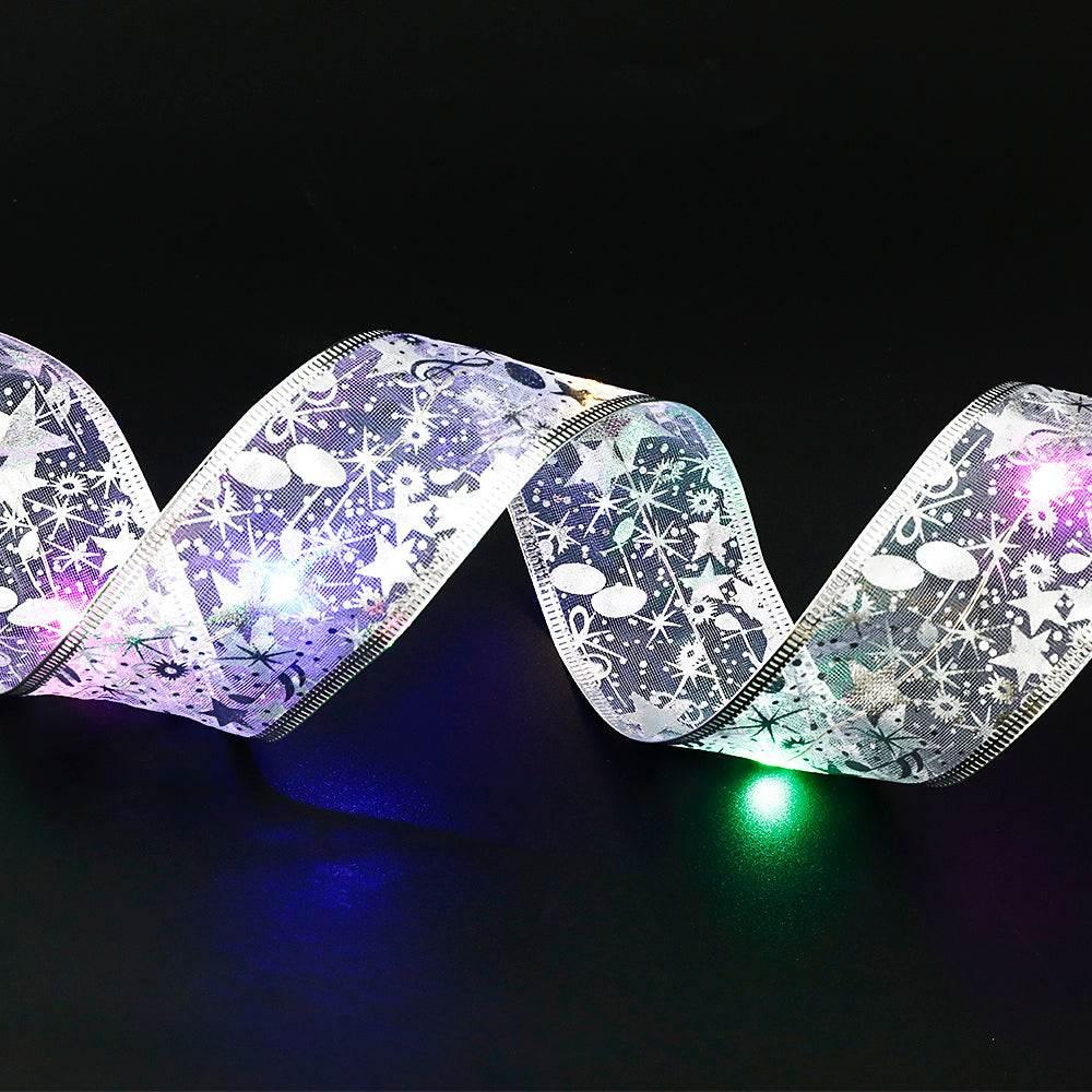 Fairy Lights Christmas Ribbon Bow Tie LED Decor - ZA-Zola