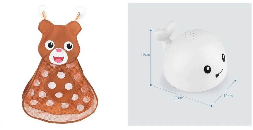 Electric Whale Bath Toy with Light & Water Spray - ZA-Zola