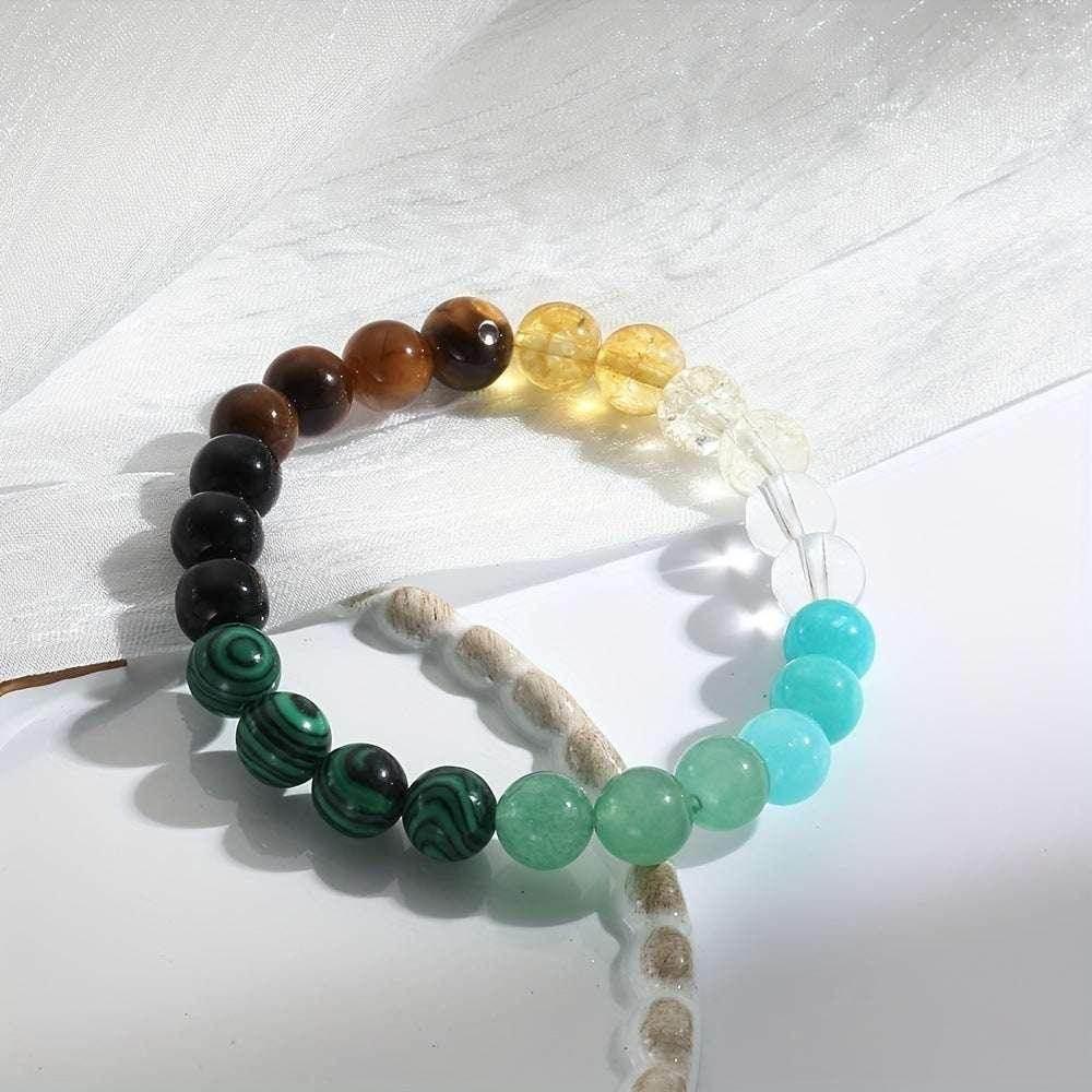 Natural Stone Crystal Bracelet – Unisex Travel Charm - ZA-Zola
