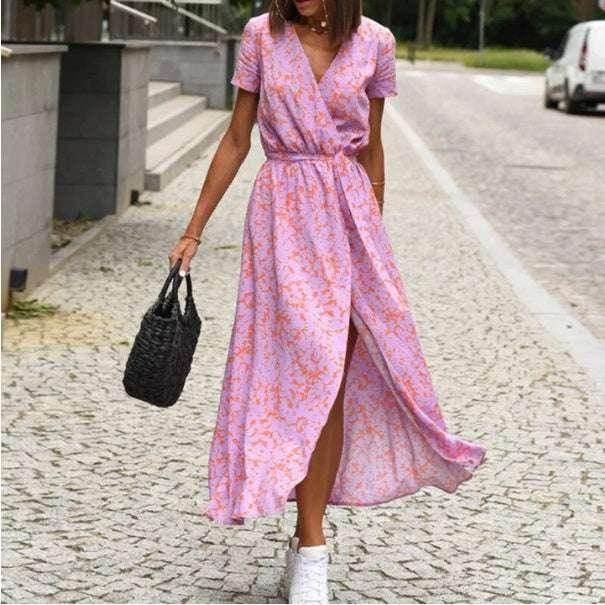 Stylish Printed Beach Dress – Light & Breezy Fit - ZA-Zola
