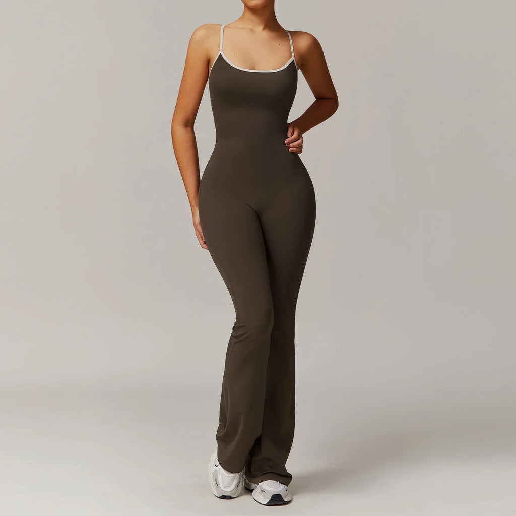 Beauty Back Yoga Jumpsuit – Slim Fit Sports Bodysuit for Women - ZA-Zola