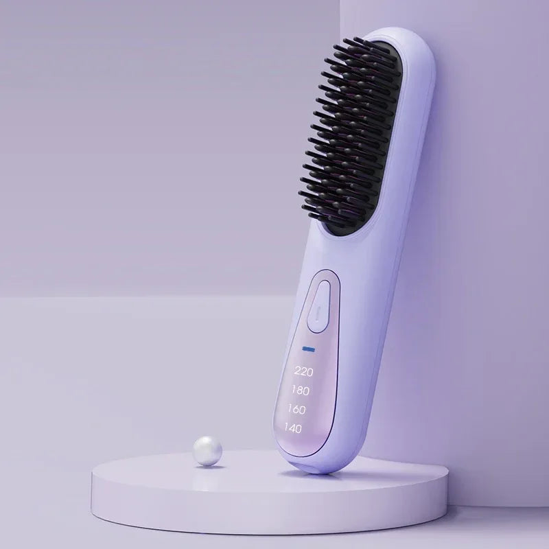 Anion Straight Comb Dual-Use Hair Curler - ZA-Zola