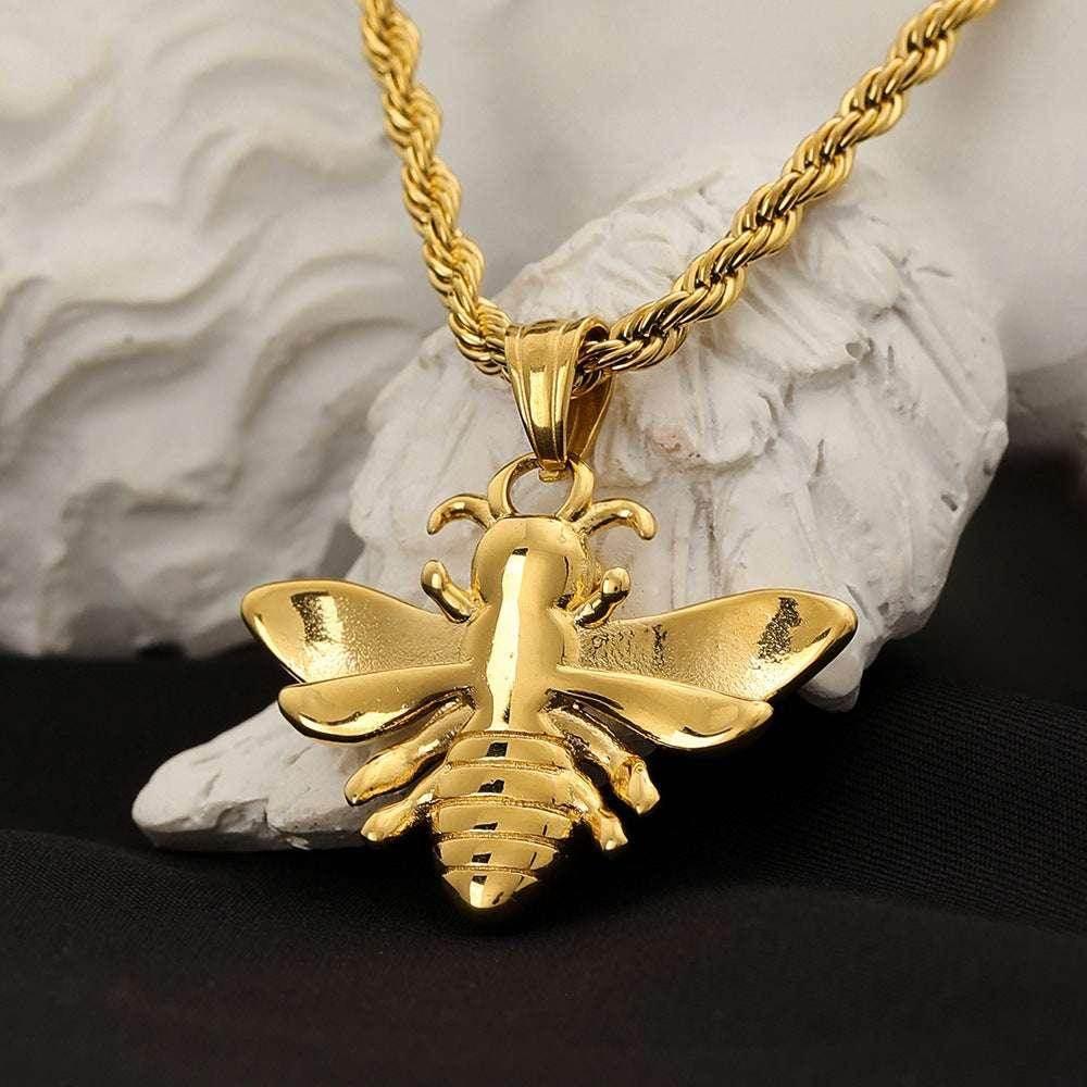 Elegant Titanium Steel Bee Necklace - Buy Now! - ZA-Zola