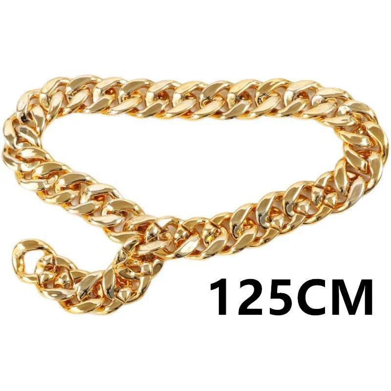Gold Thick Chain Waist Chain – Casual Style for Women - ZA-Zola