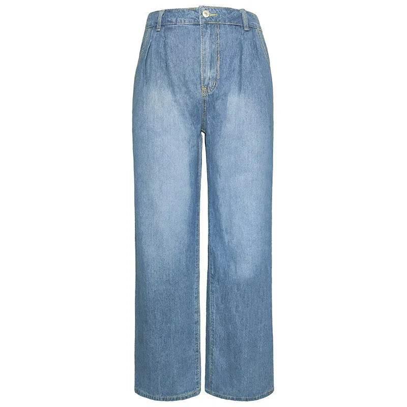 Nostalgic High Waist Slim Fit Denim for Women - ZA-Zola