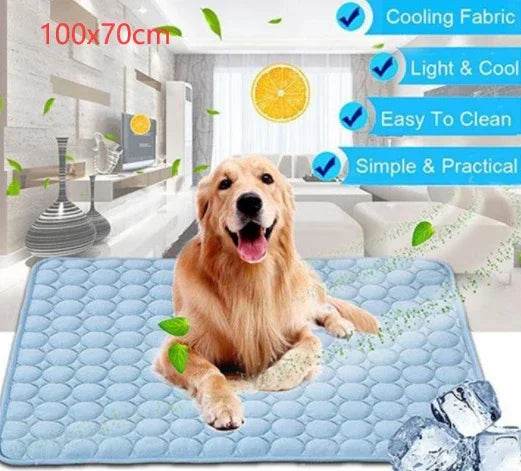 Cooling Pet Pad Ice Silk Mat for Dogs & Cats - ZA-Zola