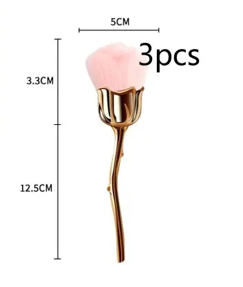 Rose Loose Powder Makeup Brush – Soft Beauty Tool - ZA-Zola