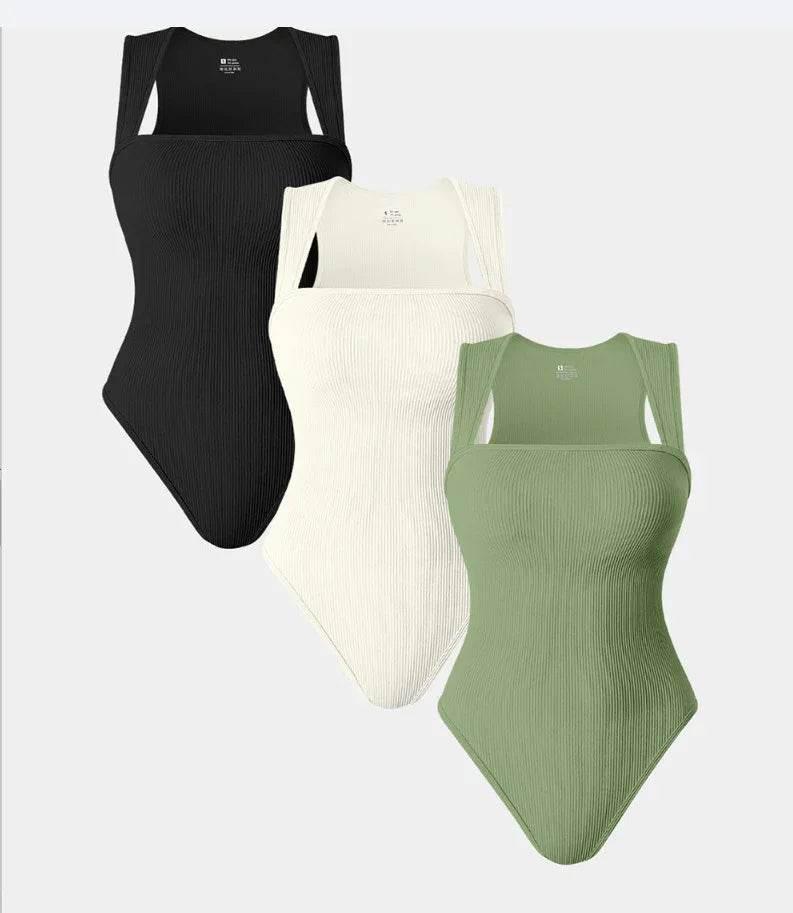 Sleeveless Thread Square Neck Jumpsuit - ZA-Zola