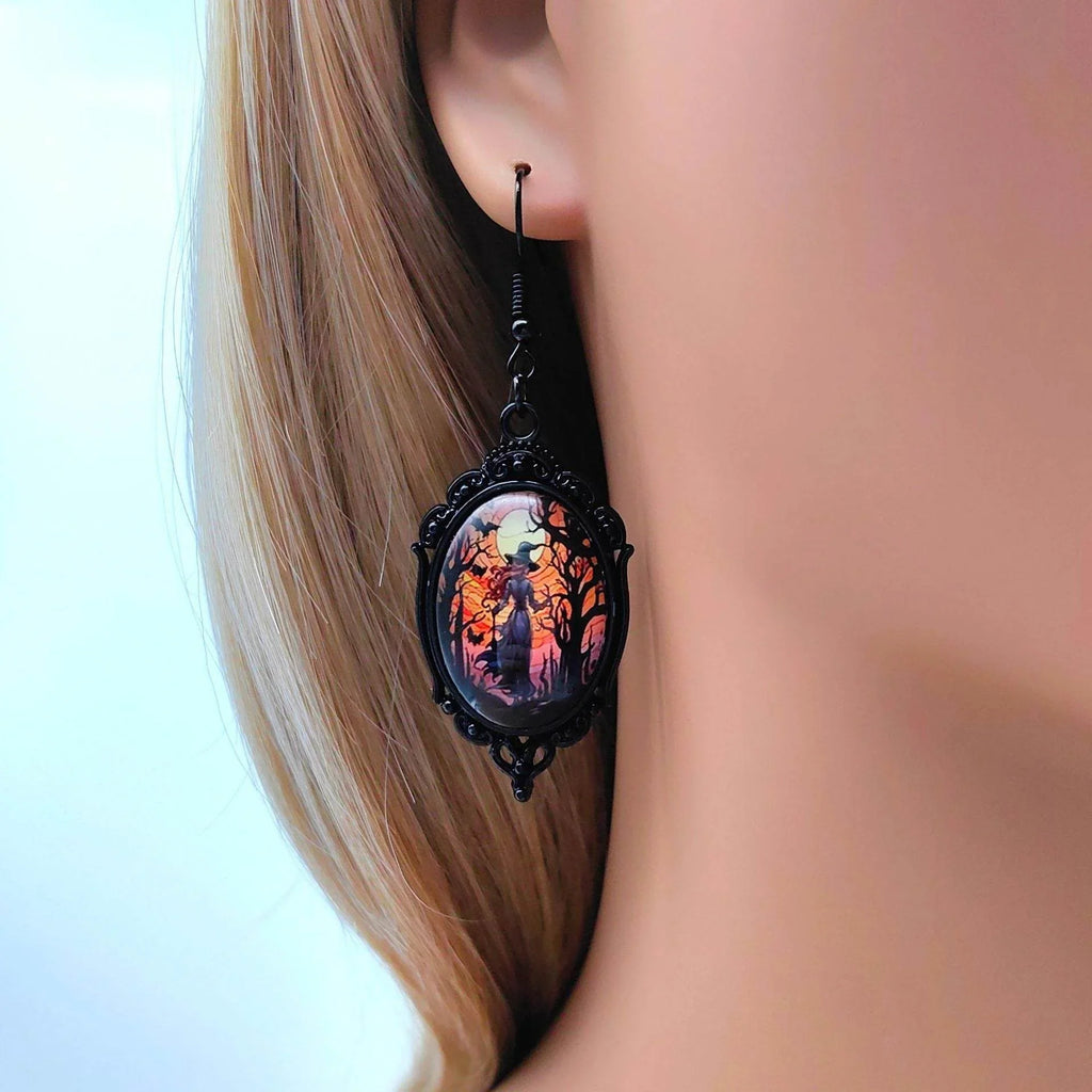 ZA-Zola Halloween Tree Witch Necklace Set - ZA-Zola