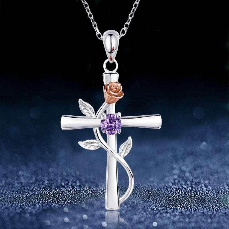 Shop Rose Cross Pendant – Perfect Gift for Love! - ZA-Zola