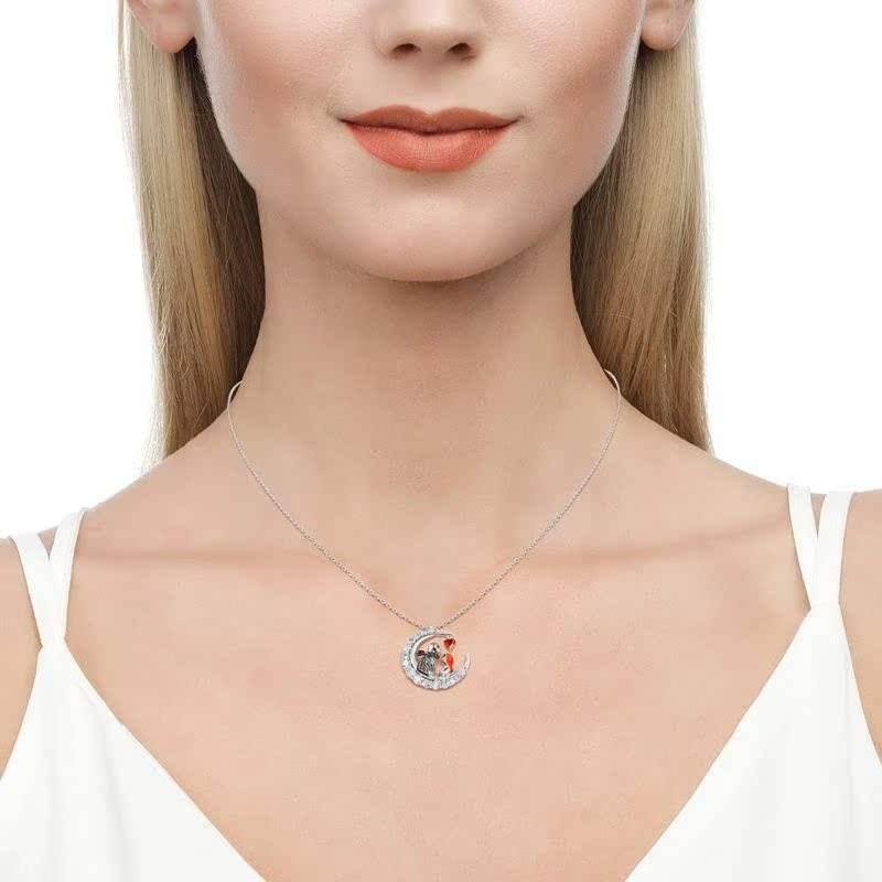 ZA-Zola Halloween Moon Skull Necklace - ZA-Zola