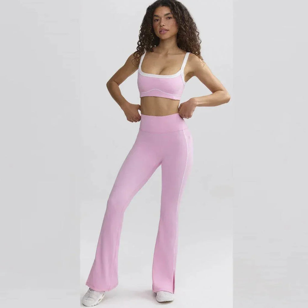 Nude Feel High Elastic Yoga Bra & Pants Set - ZA-Zola