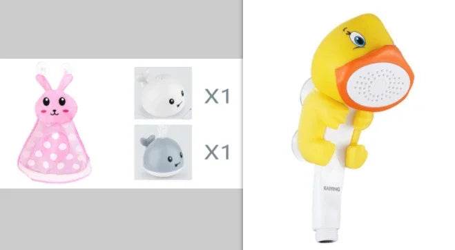 Electric Whale Bath Toy with Light & Water Spray - ZA-Zola