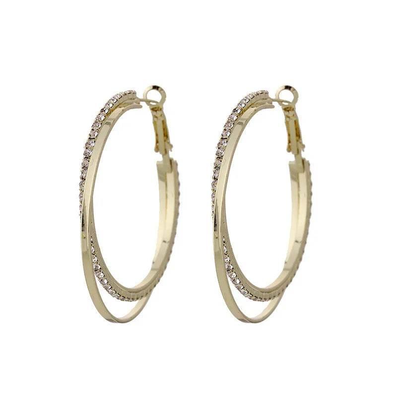 Minimalist Round Metal Earrings – Cold Style Chic - ZA-Zola