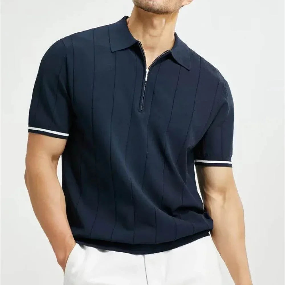 Men’s Polo Shirt – Summer Zipper T-Shirt, Shop Now! - ZA-Zola