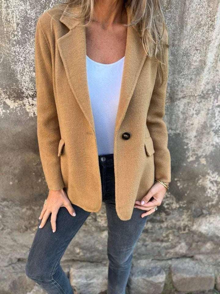 Short Blazer Jacket Women Winter Commuter - ZA-Zola