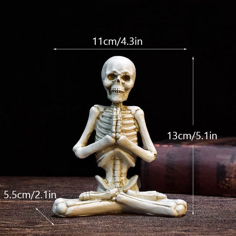 ZA-Zola Halloween Horror Yoga Skull Skeleton Ornaments - ZA-Zola