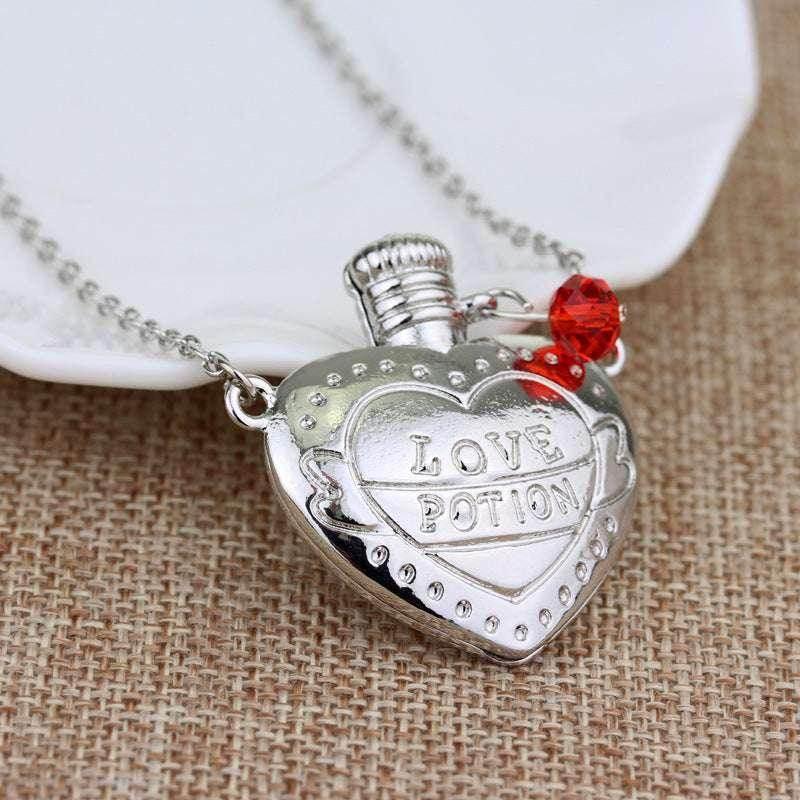 Love Poison Pill Bottle Pendant Necklace – Valentine's Gift - ZA-Zola