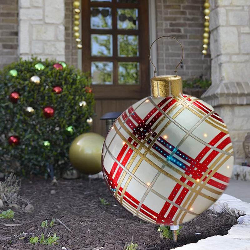 Inflatable Christmas Ornament Ball 60CM Outdoor PVC - ZA-Zola