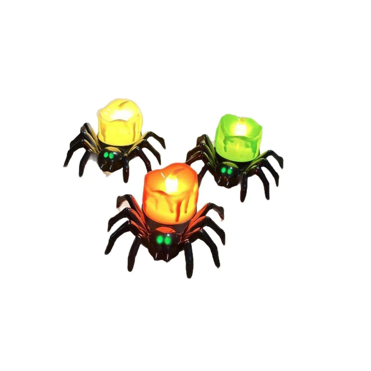 Halloween Pumpkin Spider Candle Light – Creepy Glow - ZA-Zola