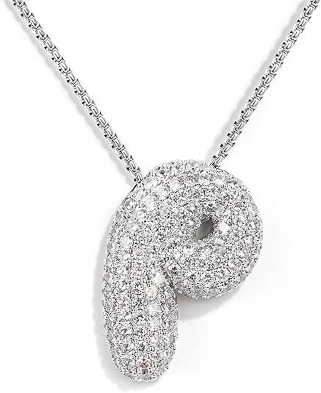 Zircon Balloon Letter Pendant Necklace for Women - ZA-Zola