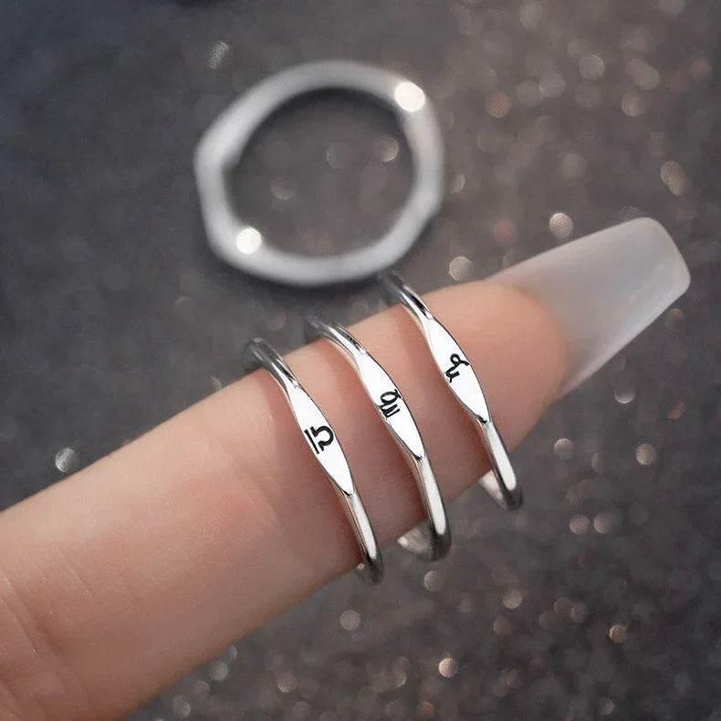 Zodiac Open Ring – 12 Constellation Jewelry - ZA-Zola