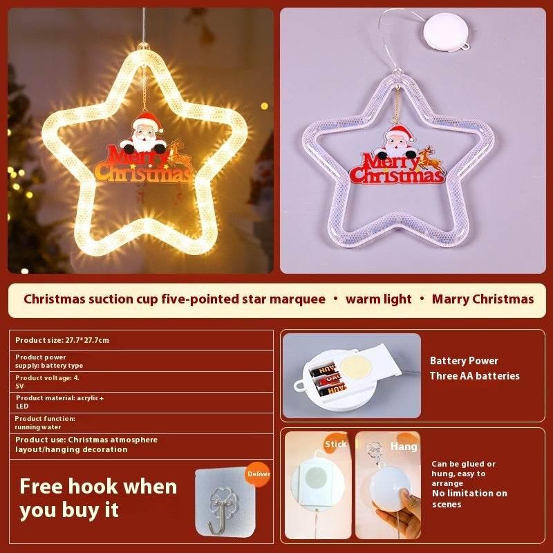 Christmas Pendant Decoration LED Star Light for Window - ZA-Zola