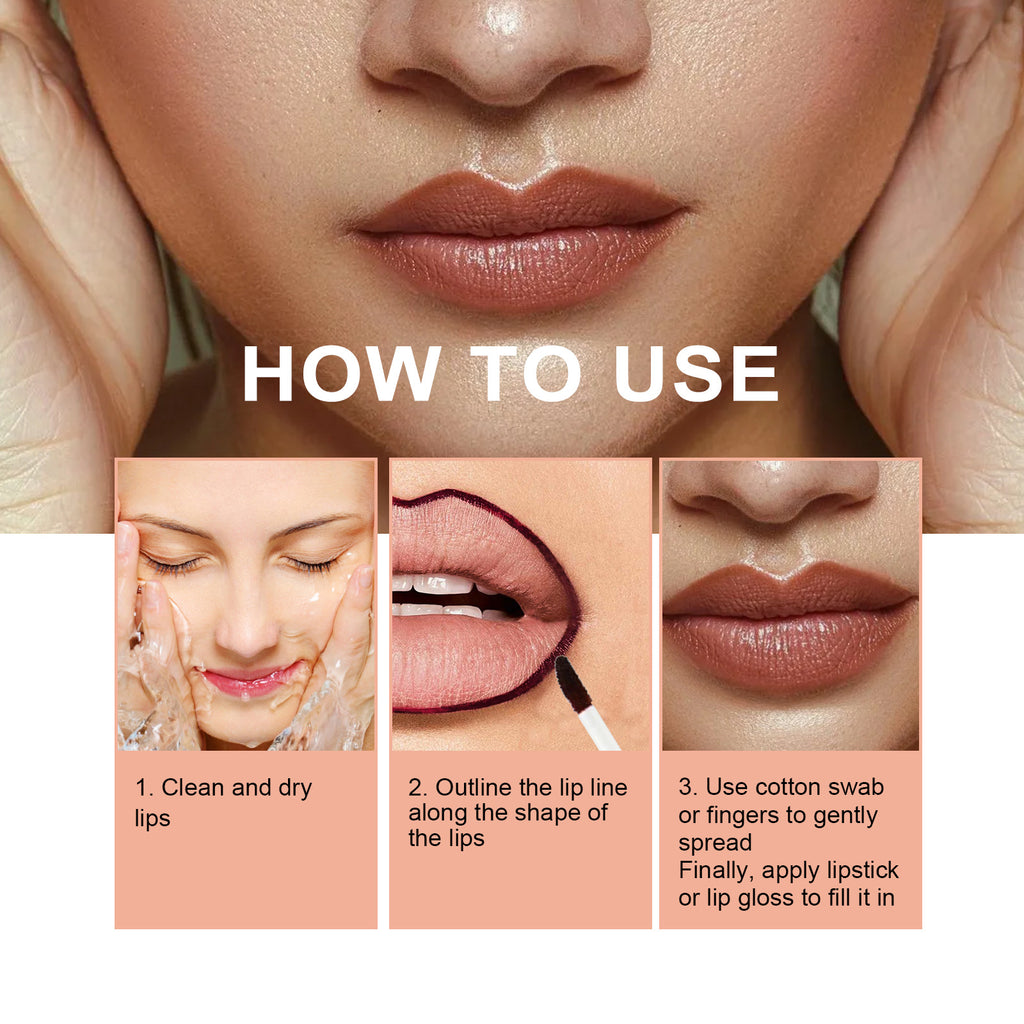 Lip Liner Pen Waterproof Long Lasting | Dark Brown Makeup