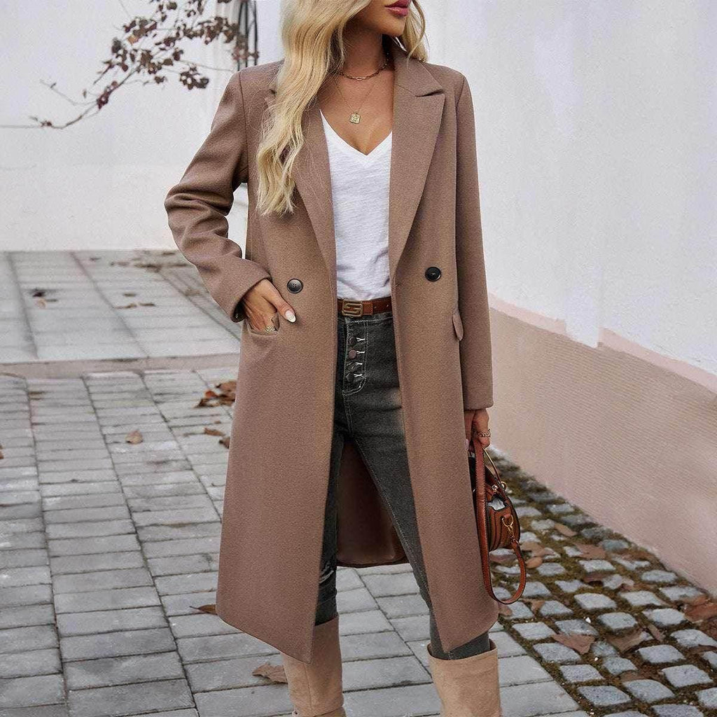 Buy Women's Turn-Down Collar Coat – Elegant Commuting - ZA-Zola