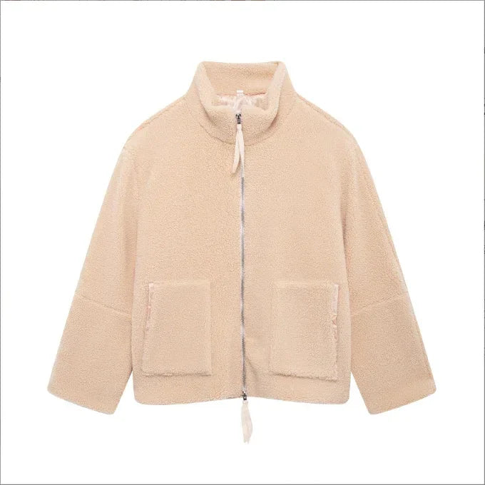Women Casual Zip Coat | Loose Korean Style Jacket - ZA-Zola
