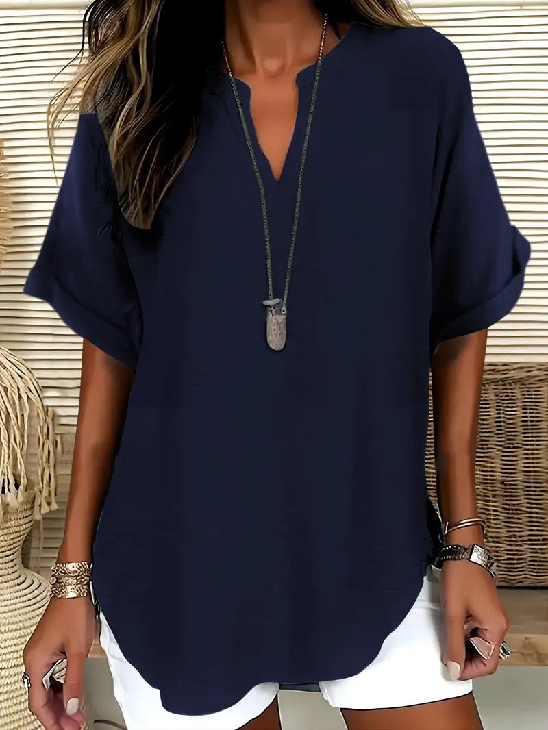 Ice Silk Batwing Summer Casual Shirt | Women Loose