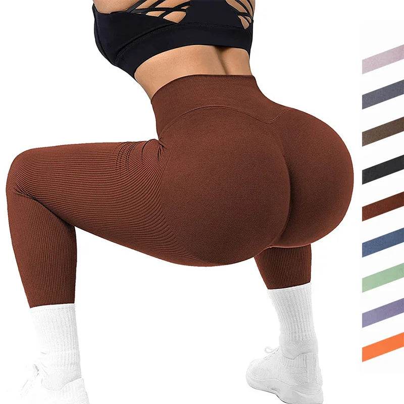 High Waist Seamless Leggings – Women’s Yoga Fitness Pants - ZA-Zola