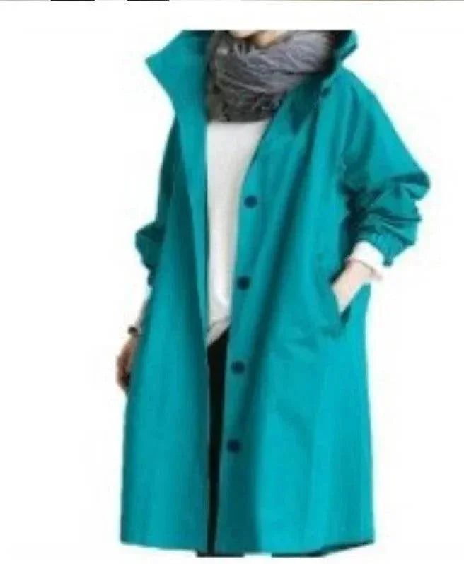 Casual Women's Windbreaker – Mid-Length Long Sleeve Jacket - ZA-Zola
