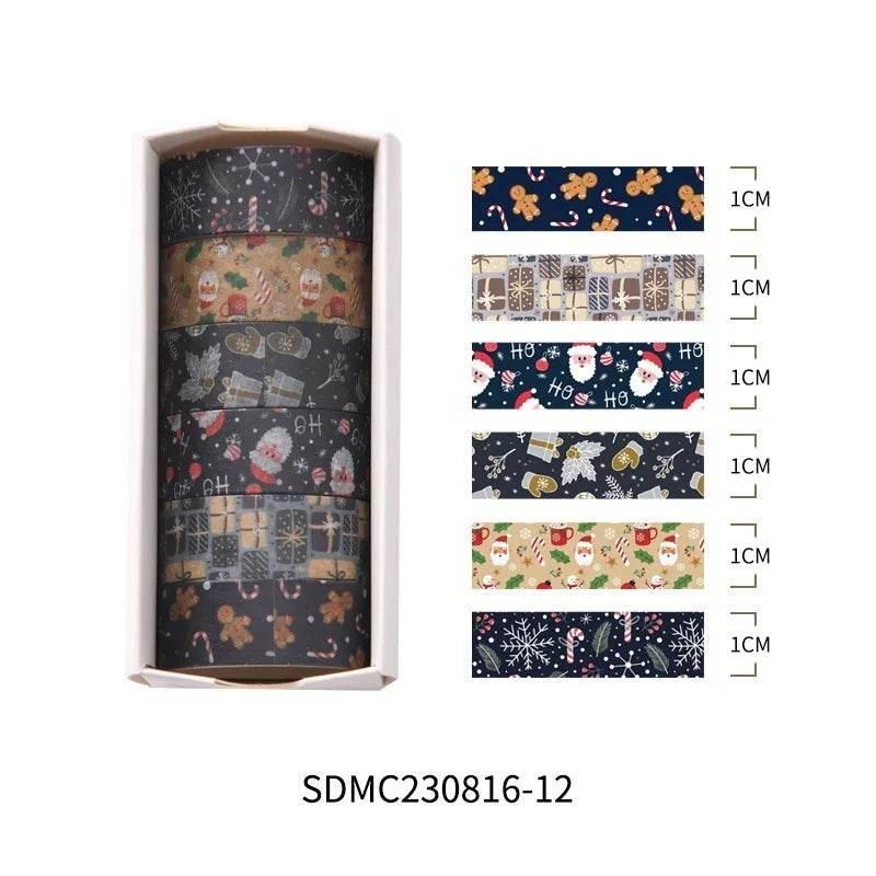 Christmas Decorative Tape – 6 Roll Set - ZA-Zola