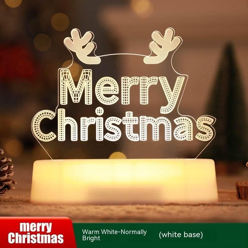 Christmas 3D LED Lamp Acrylic Night Light Kids Gift - ZA-Zola