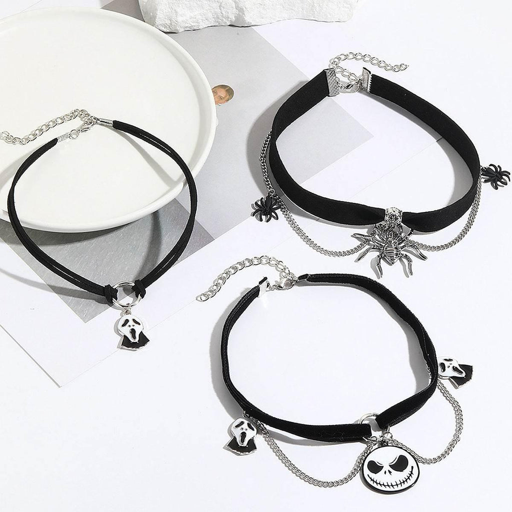 ZA-Zola Halloween Bat Ghost Skull Necklace - ZA-Zola