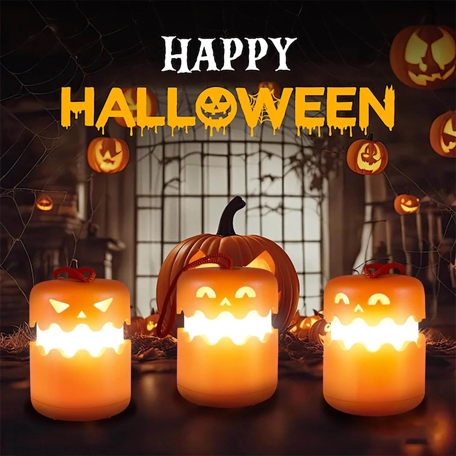 Halloween Pumpkin Lamp – Foldable Portable Night Light - ZA-Zola