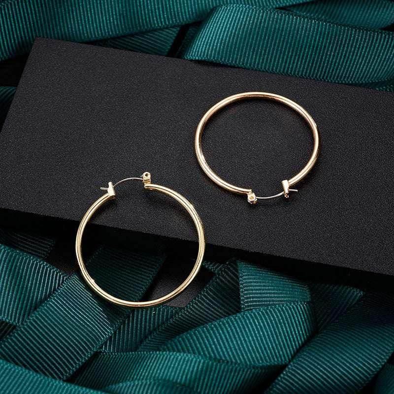 Gold & Silver Temperament Ring Earrings - ZA-Zola