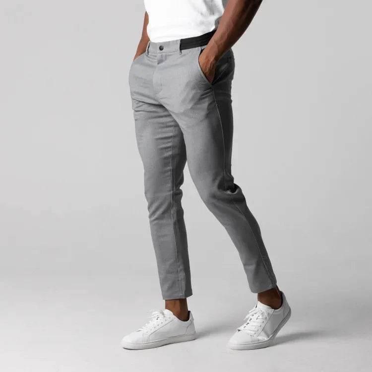 Men's Japanese Style Youth Business Cotton Trousers - ZA-Zola