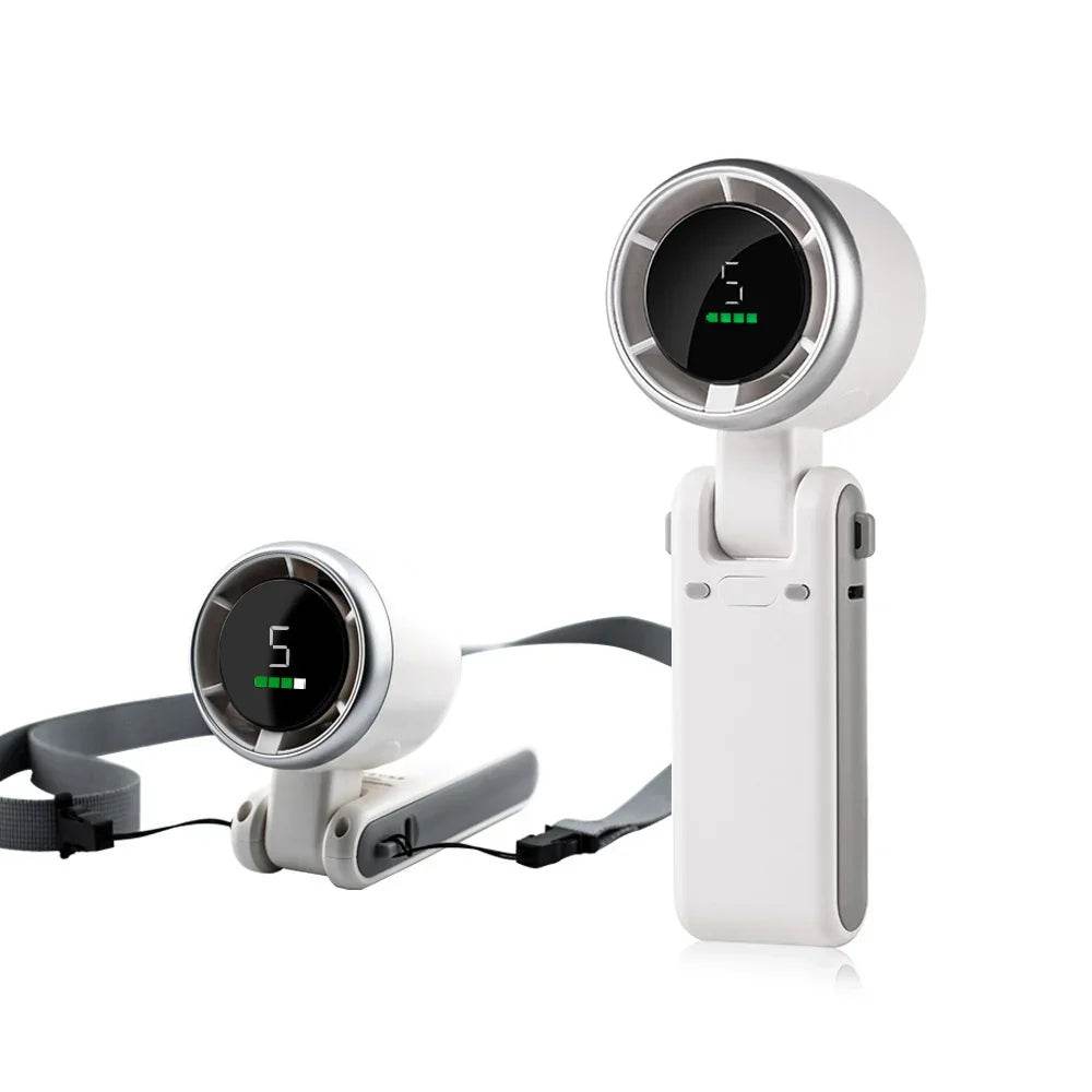 Mini Turbo Folding Fan with Neck & Desk Use - ZA-Zola