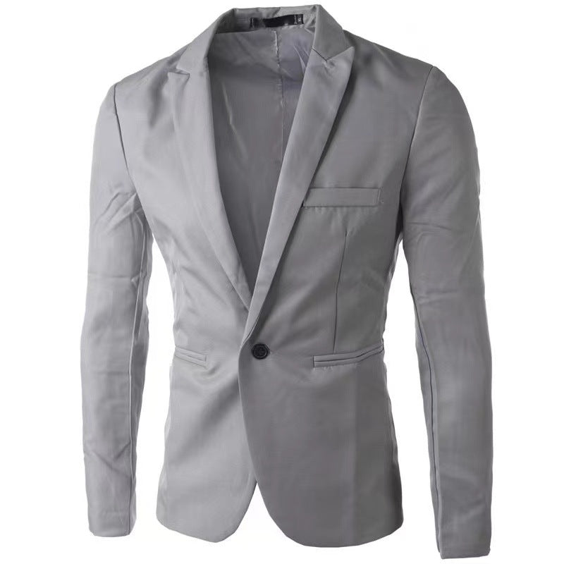 Gray blazer on a white background